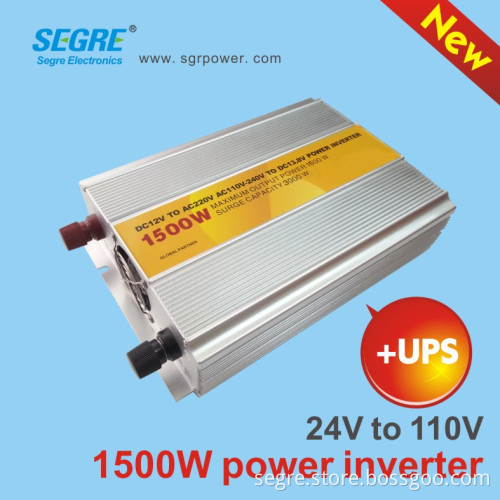 1500W Power inverter 12V 24V DC to 110V 220V modified sine inverter